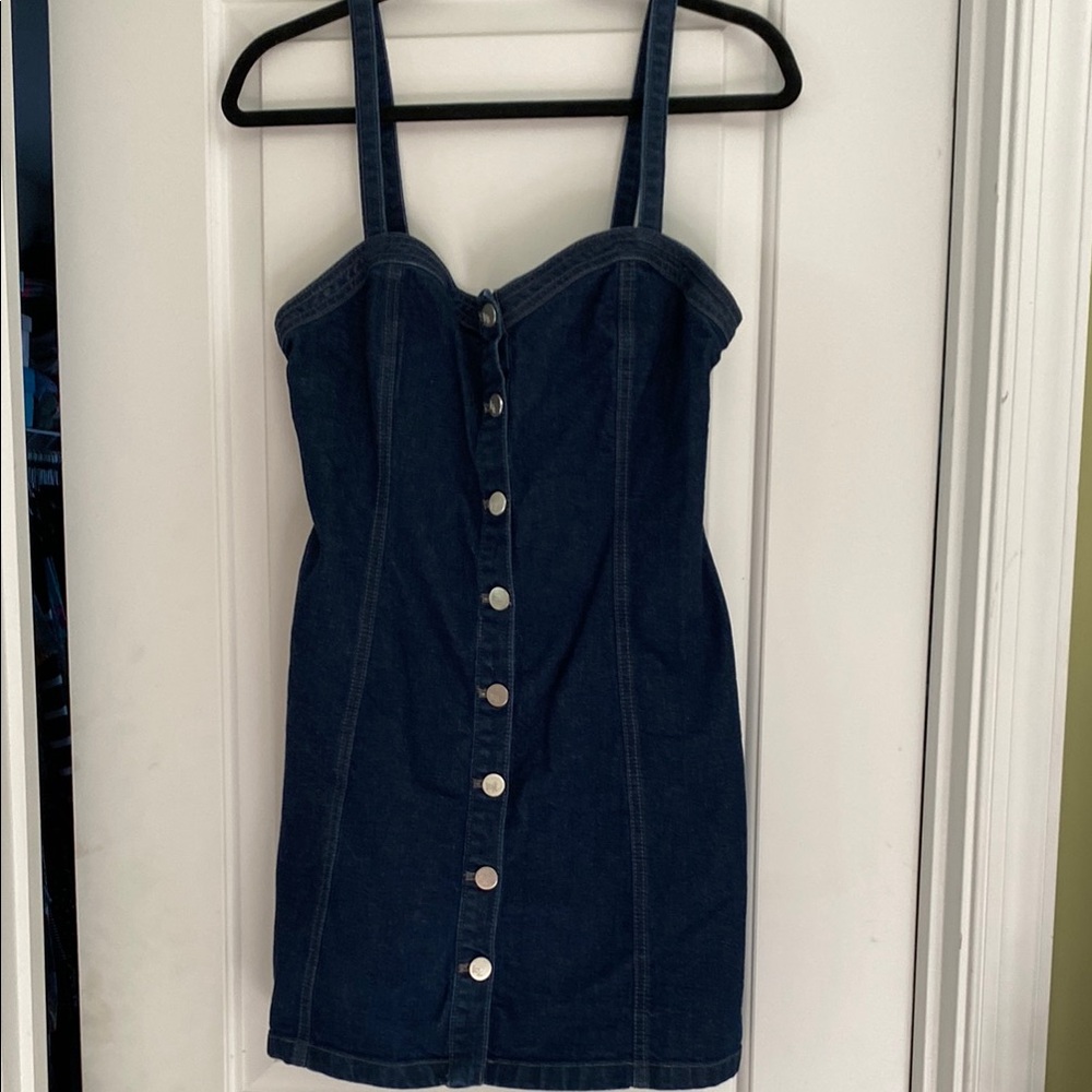 Kendall and Kylie Denim Button-Down Dress